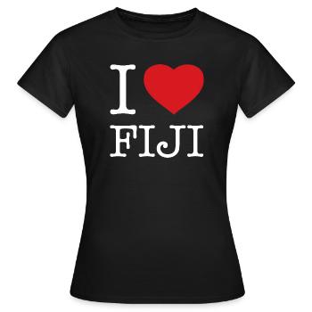 J’ADORE LES FIDJI - T-shirt Femme - noir - Devant - AI Model Female 172 dark (172cm)