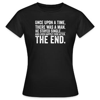 Männliche Lebensphilosophie Zitat Schriftzug - Frauen T-Shirt - Schwarz - Vorne - AI Model Female 172 dark (172cm)