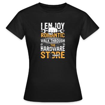 Romantic walk through hardware store - Frauen T-Shirt - Schwarz - Vorne - AI Model Female 172 dark (172cm)