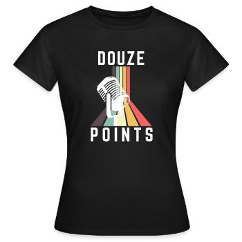 Douze Points Eurovision Song Contest - Frauen T-Shirt - Schwarz - Vorne - AI Model Female 172 dark (172cm)