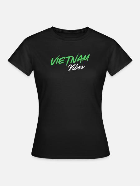 Vietnam Vibes Brush Script - Women's T-Shirt - black