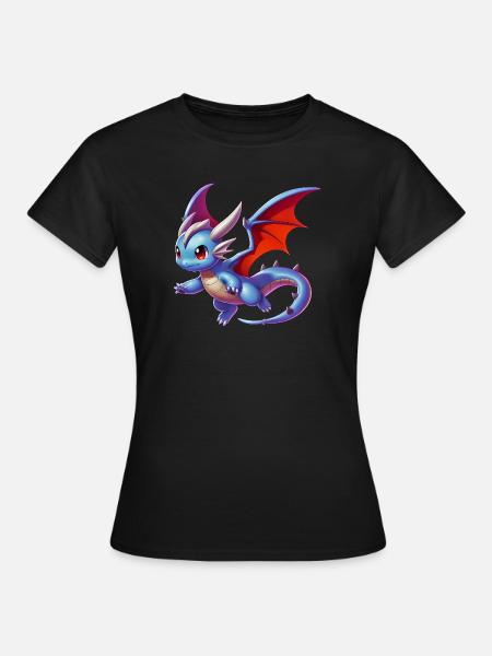 Drache - Frauen T-Shirt - Schwarz