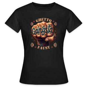 Ghetto Faust - Women's T-Shirt - black - Front - AI Model Female 172 dark (172cm)