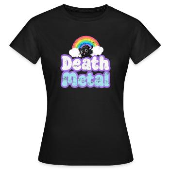 Death Metal - Frauen T-Shirt - Schwarz - Vorne - AI Model Female 172 dark (172cm)