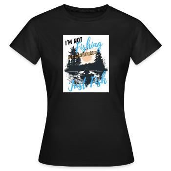 Just Fish, No Compliments - Women's T-Shirt - black - Front - AI Model Female 172 dark (172cm)