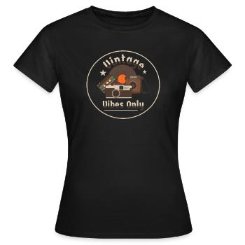 Vintage-Stimmung - Frauen T-Shirt - Schwarz - Vorne - AI Model Female 172 dark (172cm)