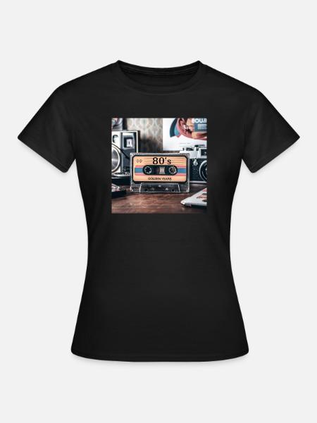 Années 80 - T-shirt Femme - noir