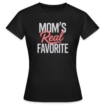 Le vrai préféré de maman - T-shirt Femme - noir - Devant - AI Model Female 172 dark (172cm)