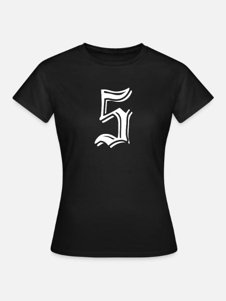 Cinq - T-shirt Femme - noir