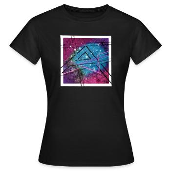 Art abstrait - T-shirt Femme - noir - Devant - AI Model Female 172 dark (172cm)