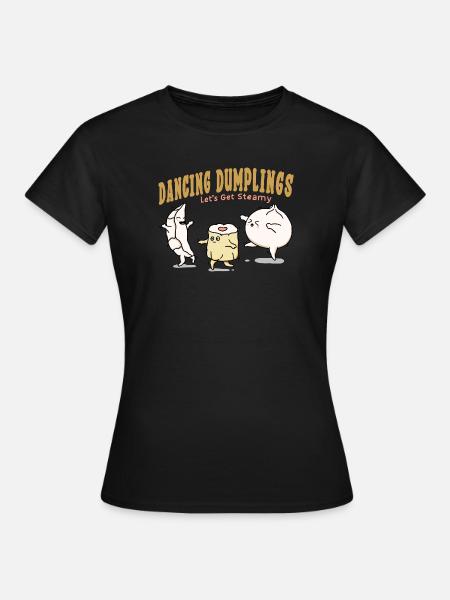 Dancing Dumplings - Women's T-Shirt - black