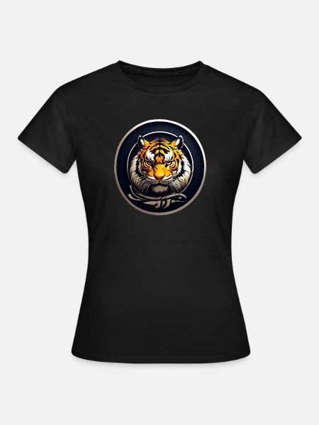 Tijger - Dame-T-shirt - sort