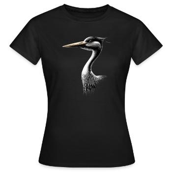Stork Lover White Stork Giant Stork Storks Storks - Women's T-Shirt - black - Front - AI Model Female 172 dark (172cm)