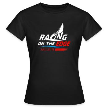 Segelboot Rennen - Frauen T-Shirt - Schwarz - Vorne - AI Model Female 172 dark (172cm)