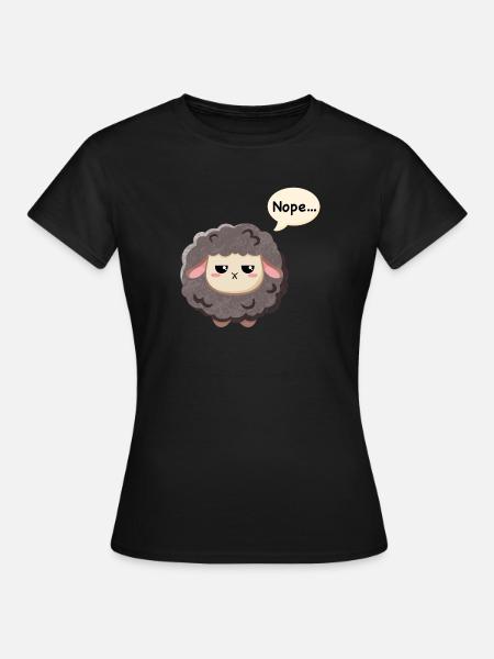 Schwarzes Schaf - Nope - Frauen T-Shirt - Schwarz