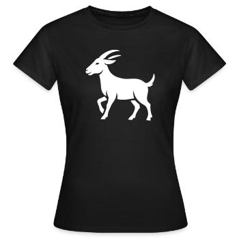 Bouc - T-shirt Femme - noir - Devant - AI Model Female 172 dark (172cm)