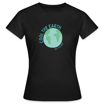 Rafraîchir la Terre - Pas l’ambiance - T-shirt Femme - noir - Devant - AI Model Female 172 dark (172cm)