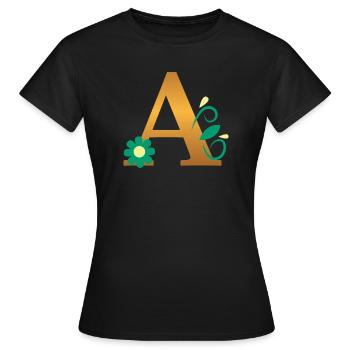 A - T-shirt Femme - noir - Devant - AI Model Female 172 dark (172cm)