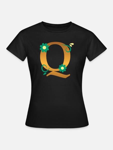 Q - Frauen T-Shirt - Schwarz
