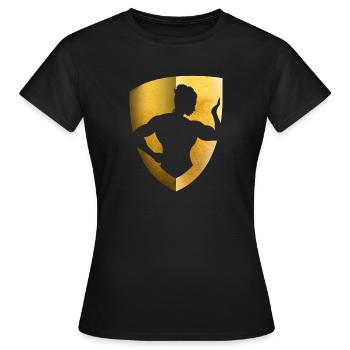 LOGO WOMAN FITNESS - Women's T-Shirt - black - Front - AI Model Female 172 dark (172cm)