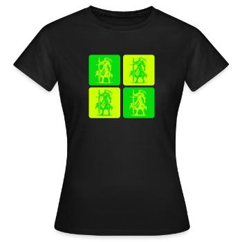 Chevalier de la Justice - T-shirt Femme - noir - Devant - AI Model Female 172 dark (172cm)
