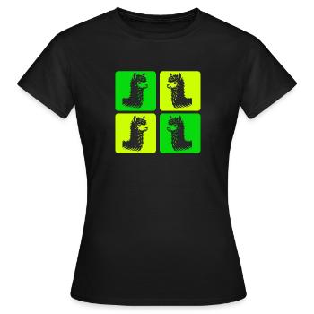 Ambiance alpaga - T-shirt Femme - noir - Devant - AI Model Female 172 dark (172cm)