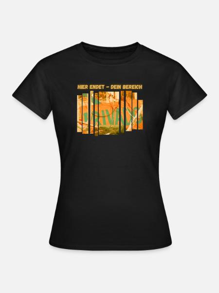Hier endet dein Bereich - Frauen T-Shirt - Schwarz