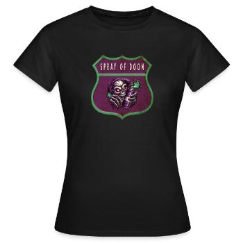 Spray des Untergangs - Frauen T-Shirt - Schwarz - Vorne - AI Model Female 172 dark (172cm)