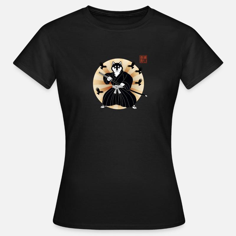 Shiba Samurai - Women's T-Shirt - black