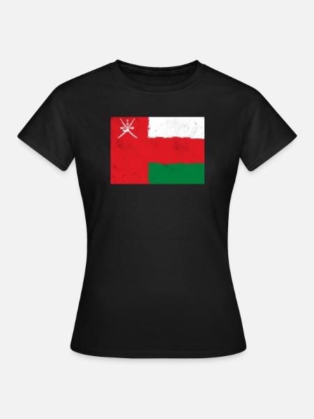 Flagge von Oman - Frauen T-Shirt - Schwarz