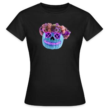 Blüte & Untergang - Frauen T-Shirt - Schwarz - Vorne - AI Model Female 172 dark (172cm)