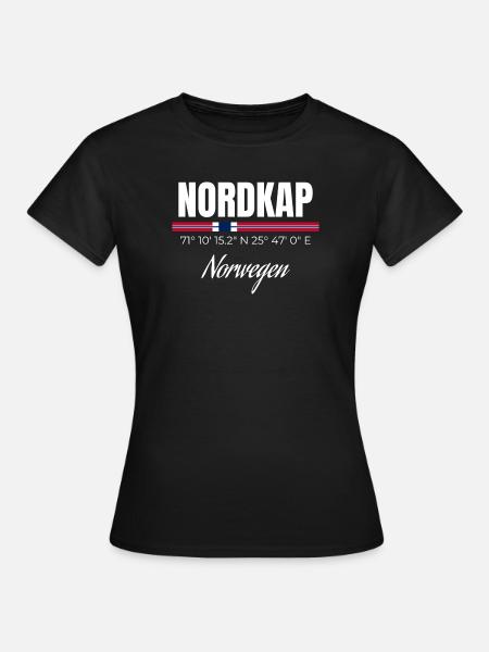 Nordkap - Frauen T-Shirt - Schwarz