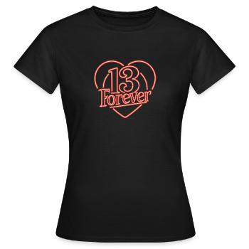 13frv Néon - T-shirt Femme - noir - Devant - AI Model Female 172 dark (172cm)