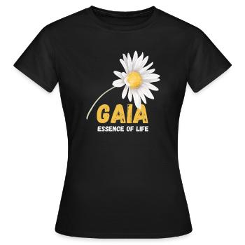 Earth’s spirit - T-shirt Femme - noir - Devant - AI Model Female 172 dark (172cm)