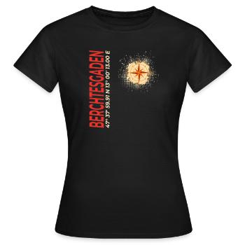 Berchtesgaden - Frauen T-Shirt - Schwarz - Vorne - AI Model Female 172 dark (172cm)