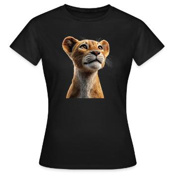 Lionne Lionne Maman Lionne Lionnes Maman Lions sauvages - T-shirt Femme - noir - Devant - AI Model Female 172 dark (172cm)