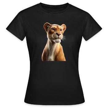 Lionne Lionne Maman Lionne Lionnes Maman Lions sauvages - T-shirt Femme - noir - Devant - AI Model Female 172 dark (172cm)