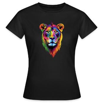 Lionne Lionne Maman Lionne Lionnes Maman Lions sauvages - T-shirt Femme - noir - Devant - AI Model Female 172 dark (172cm)