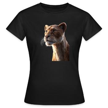 Lionne Lionne Maman Lionne Lionnes Maman Lions sauvages - T-shirt Femme - noir - Devant - AI Model Female 172 dark (172cm)