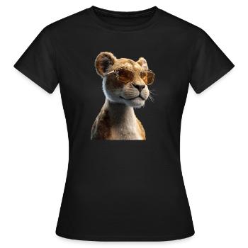 Lionne Lionne Maman Lionne Lionnes Maman Lions sauvages - T-shirt Femme - noir - Devant - AI Model Female 172 dark (172cm)