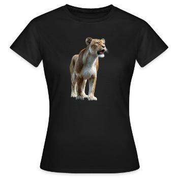 Lionne Lionne Maman Lionne Lionnes Maman Lions sauvages - T-shirt Femme - noir - Devant - AI Model Female 172 dark (172cm)
