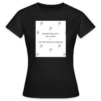Love 12 - Women's T-Shirt - black - Front - AI Model Female 172 dark (172cm)