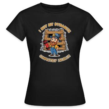Dynamit-Miner ! - Frauen T-Shirt - Schwarz - Vorne - AI Model Female 172 dark (172cm)