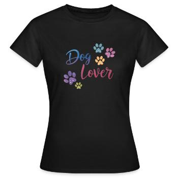 Amoureux des chiens - T-shirt Femme - noir - Devant - AI Model Female 172 dark (172cm)