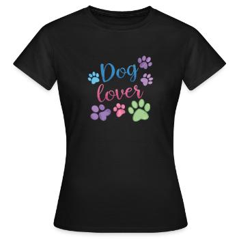 Amoureux des chiens - T-shirt Femme - noir - Devant - AI Model Female 172 dark (172cm)