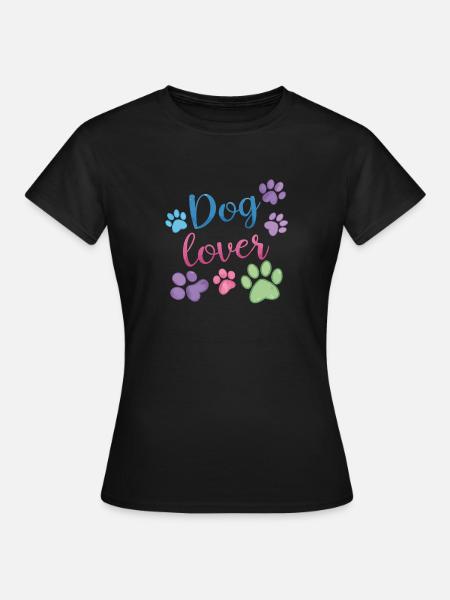 Hundeliebhaber - Frauen T-Shirt - Schwarz