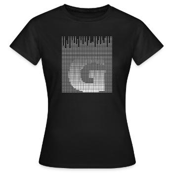 Letter G, name, the letter G - Women's T-Shirt - black - Front - AI Model Female 172 dark (172cm)
