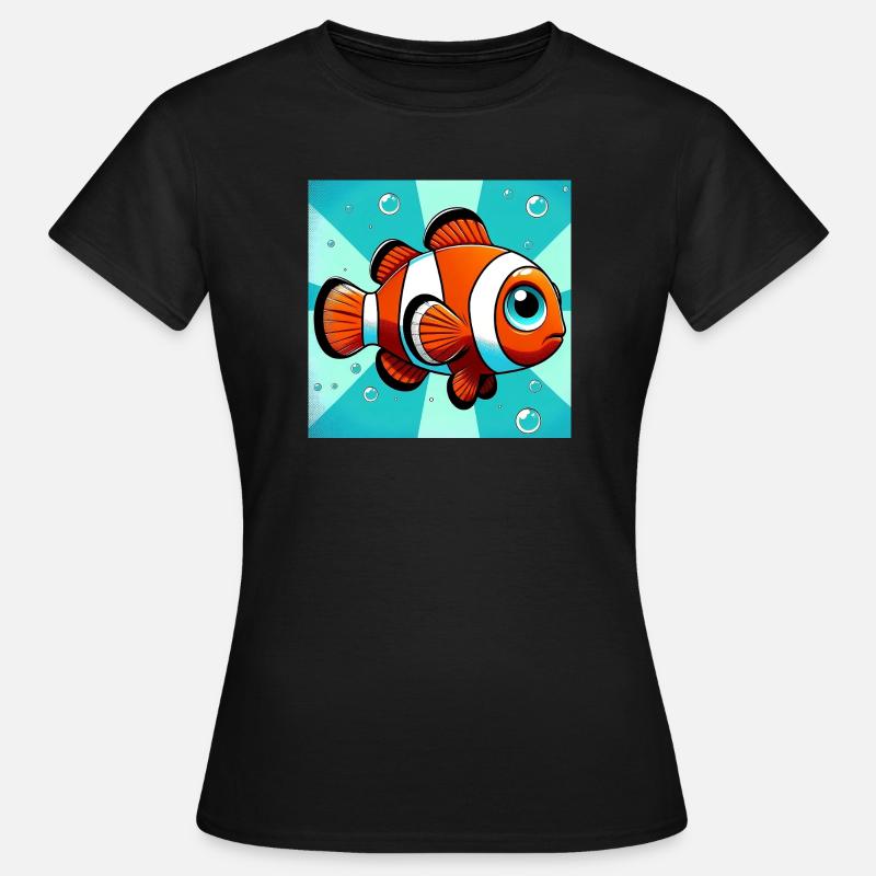 Clownfisch - Frauen T-Shirt - Schwarz