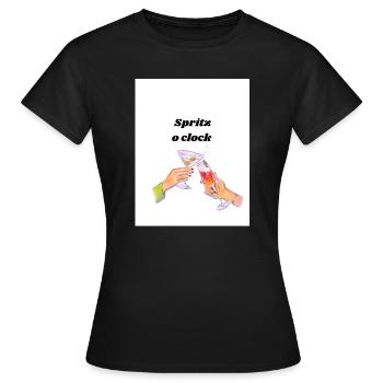 Spritz o clock  - Frauen T-Shirt - Schwarz - Vorne - AI Model Female 172 dark (172cm)
