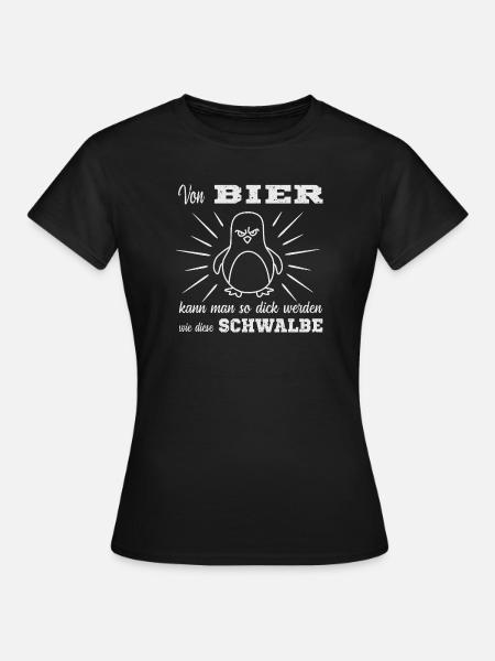 Bier Spruch - Frauen T-Shirt - Schwarz